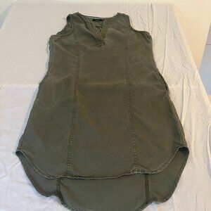 MAX Jeans Army Green Sleeveless Utility Mini Dress - XS